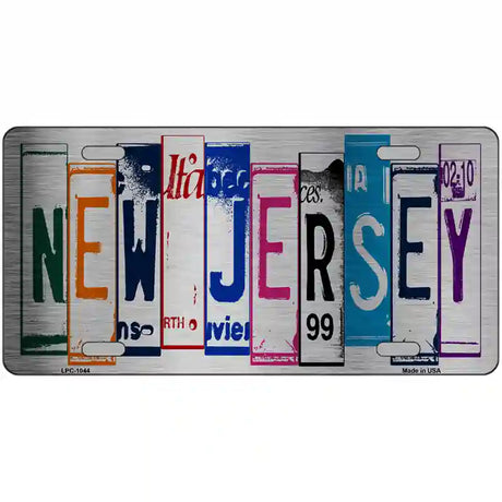 New Jersey License Plate Art Metal Novelty License Plate 24" x 12" (LLPC)