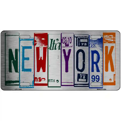 New York License Plate Art Metal Novelty License Plate 24" x 12" (LLPC)