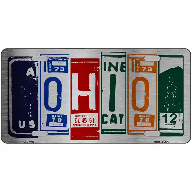 Ohio License Plate Art Metal Novelty License Plate 24" x 12" (LLPC)