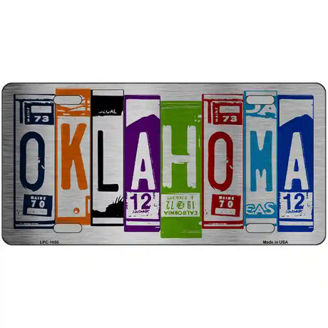 Oklahoma License Plate Art Metal Novelty License Plate 24" x 12" (LLPC)