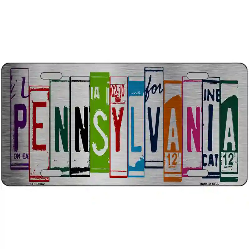 Pennsylvania License Plate Art Metal Novelty License Plate 24" x 12" (LLPC)