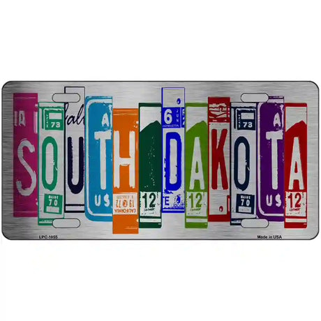 South Dakota License Plate Art Metal Novelty License Plate 24" x 12" (LLPC)