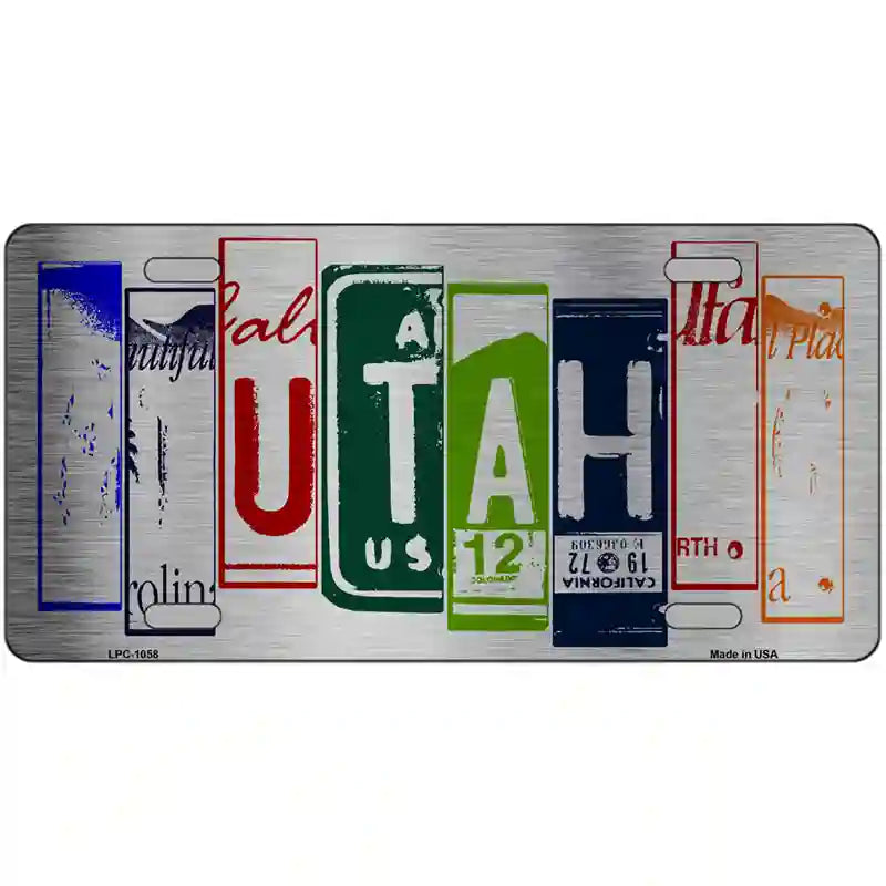 Utah License Plate Art Metal Novelty License Plate 24" x 12" (LLPC)