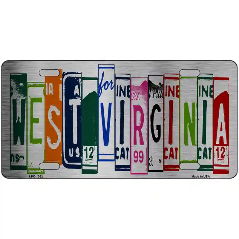 West Virginia License Plate Art Metal Novelty License Plate 24" x 12" (LLPC)