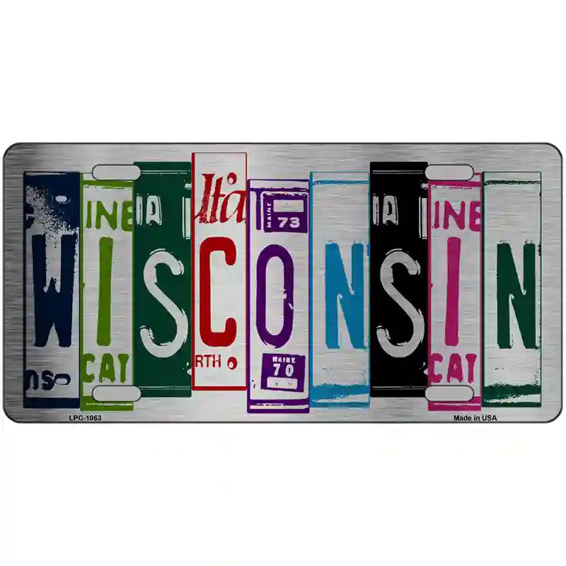 Wisconsin License Plate Art Metal Novelty License Plate 24" x 12" (LLPC)