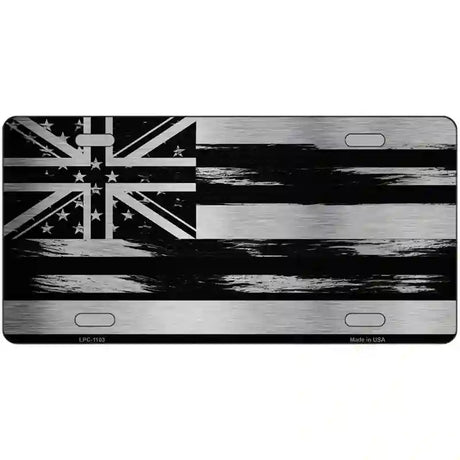 Hawaii Carbon Fiber Novelty Metal License Plate 24" x 12" (LLPC)