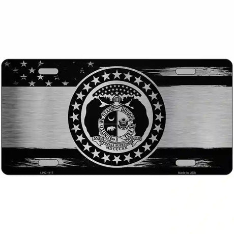 Missouri Carbon Fiber Novelty Metal License Plate 24" x 12" (LLPC)