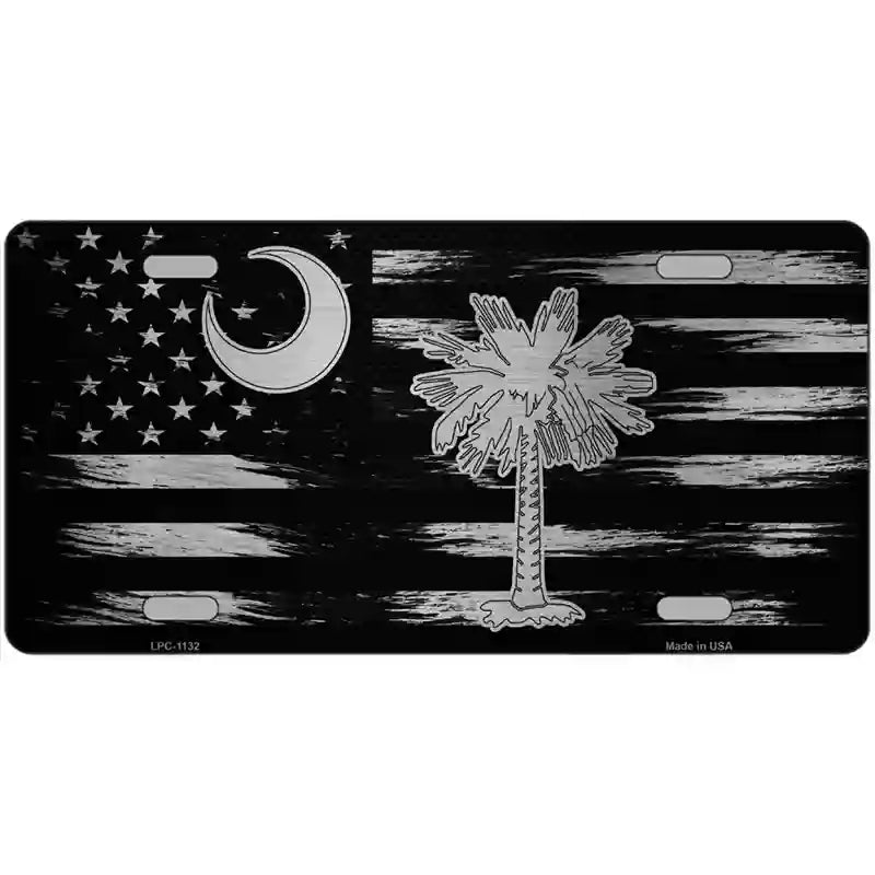 South Carolina Carbon Fiber Novelty Metal License Plate 24" x 12" (LLPC)