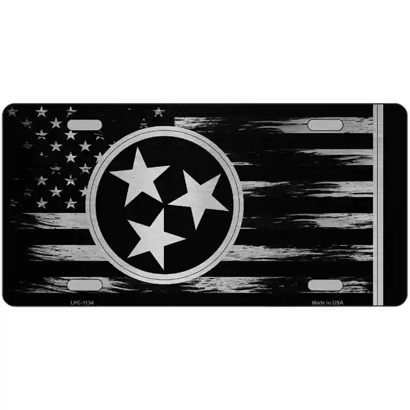 Tennessee Carbon Fiber Novelty Metal License Plate 24" x 12" (LLPC)