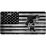 Patriotic Bass Novelty Metal License Plate LPC-1146