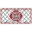 Fire Fighter Rescue Novelty Metal License Plate 12" x 6" (LP)