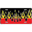 Flames Novelty Metal License Plate 12" x 6" (LP)