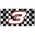 Dale Earnhardt #3 Novelty Metal License Plate LP-045