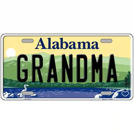 Grandma Alabama Metal Novelty License Plate 12" x 6" (LP)