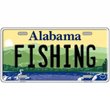 Fishing Alabama Metal Novelty License Plate 12" x 6" (LP)