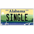 Single Alabama Metal Novelty License Plate 12" x 6" (LP)