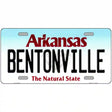 Bentonville Arkansas Metal Novelty License Plate 12" x 6" (LP)