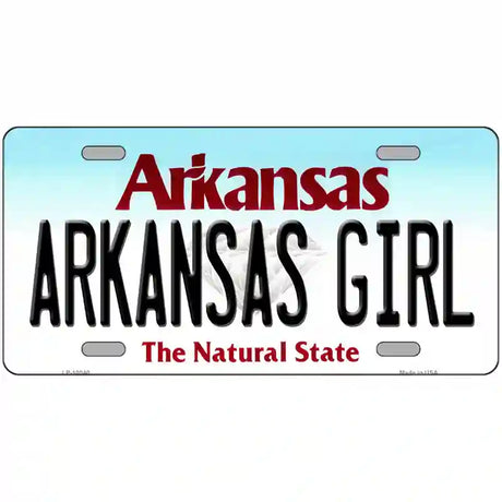 Arkansas Girl Arkansas Metal Novelty License Plate 12" x 6" (LP)