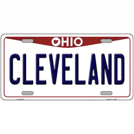 Cleveland Ohio Metal Novelty License Plate 12" x 6" (LP)