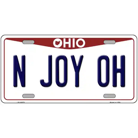 N Joy OH Ohio Metal Novelty License Plate 12" x 6" (LP)