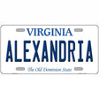 Alexandria Virginia Metal Novelty License Plate 12" x 6" (LP)