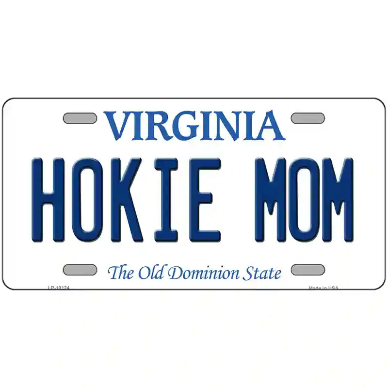 Hokie Mom Virginia Metal Novelty License Plate 12" x 6" (LP)