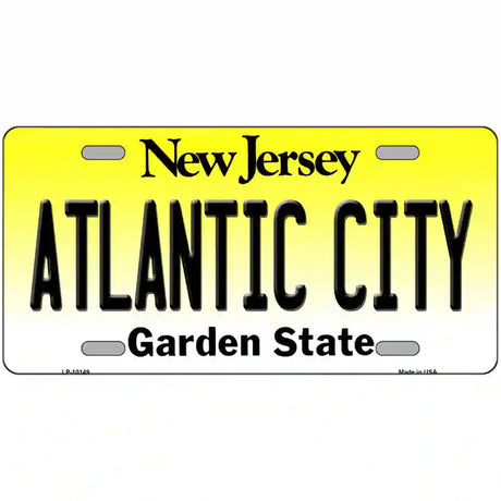 Atlantic City New Jersey Metal Novelty License Plate 12" x 6" (LP)