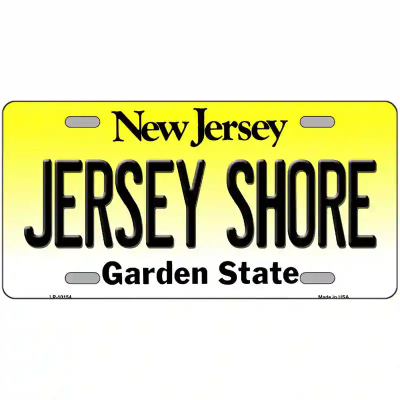 Jersey Shore New Jersey Metal Novelty License Plate 12" x 6" (LP)