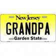 Grandpa New Jersey Metal Novelty License Plate 12" x 6" (LP)