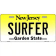 Surfer New Jersey Metal Novelty License Plate 12" x 6" (LP)