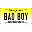 Bad Boy New Jersey Metal Novelty License Plate 12" x 6" (LP)