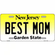 Best Mom New Jersey Metal Novelty License Plate 12" x 6" (LP)