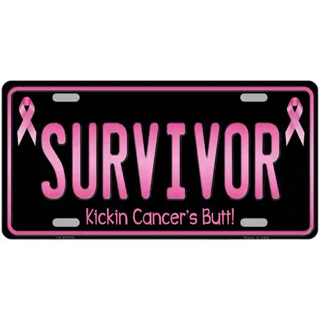 Survivor Metal Novelty License Plate 12" x 6" (LP)