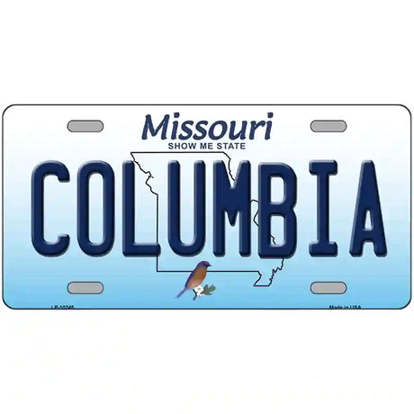 Columbia Missouri Metal Novelty License Plate 12" x 6" (LP)