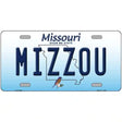 Mizzou Missouri Metal Novelty License Plate 12" x 6" (LP)