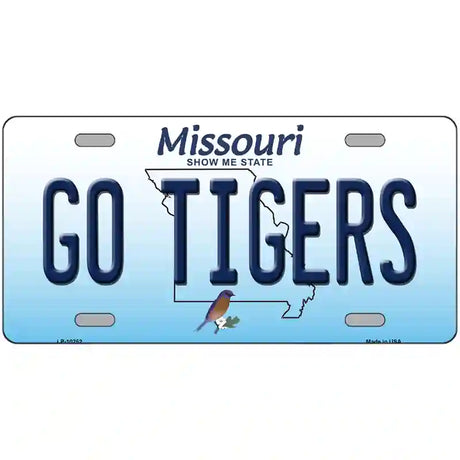 Go Tigers Missouri Metal Novelty License Plate 12" x 6" (LP)