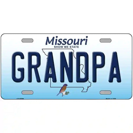 Grandpa Missouri Metal Novelty License Plate 12" x 6" (LP)