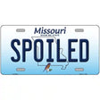 Spoiled Missouri Metal Novelty License Plate 12" x 6" (LP)