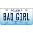 Bad Girl Missouri Metal Novelty License Plate 12" x 6" (LP)