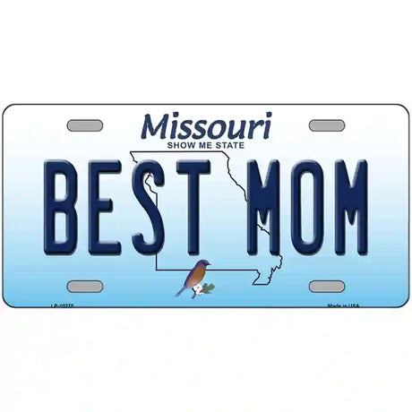 Best Mom Missouri Metal Novelty License Plate 12" x 6" (LP)