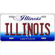 Illinois Metal Novelty License Plate 12" x 6" (LP)