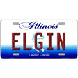 Elgin Illinois Metal Novelty License Plate 12" x 6" (LP)