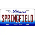 Springfield Illinois Metal Novelty License Plate 12" x 6" (LP)