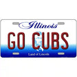 Go Cubs Illinois Metal Novelty License Plate 12" x 6" (LP)