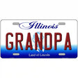 Grandpa Illinois Metal Novelty License Plate 12" x 6" (LP)