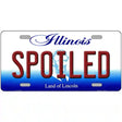 Spoiled Illinois Metal Novelty License Plate 12" x 6" (LP)