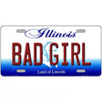 Bad Girl Illinois Metal Novelty License Plate 12" x 6" (LP)