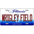 Wrigley Field Illinois Metal Novelty License Plate 12" x 6" (LP)