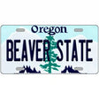 Beaver State Oregon Metal Novelty License Plate 12" x 6" (LP)