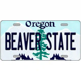 Beaver State Oregon Metal Novelty License Plate 12" x 6" (LP)